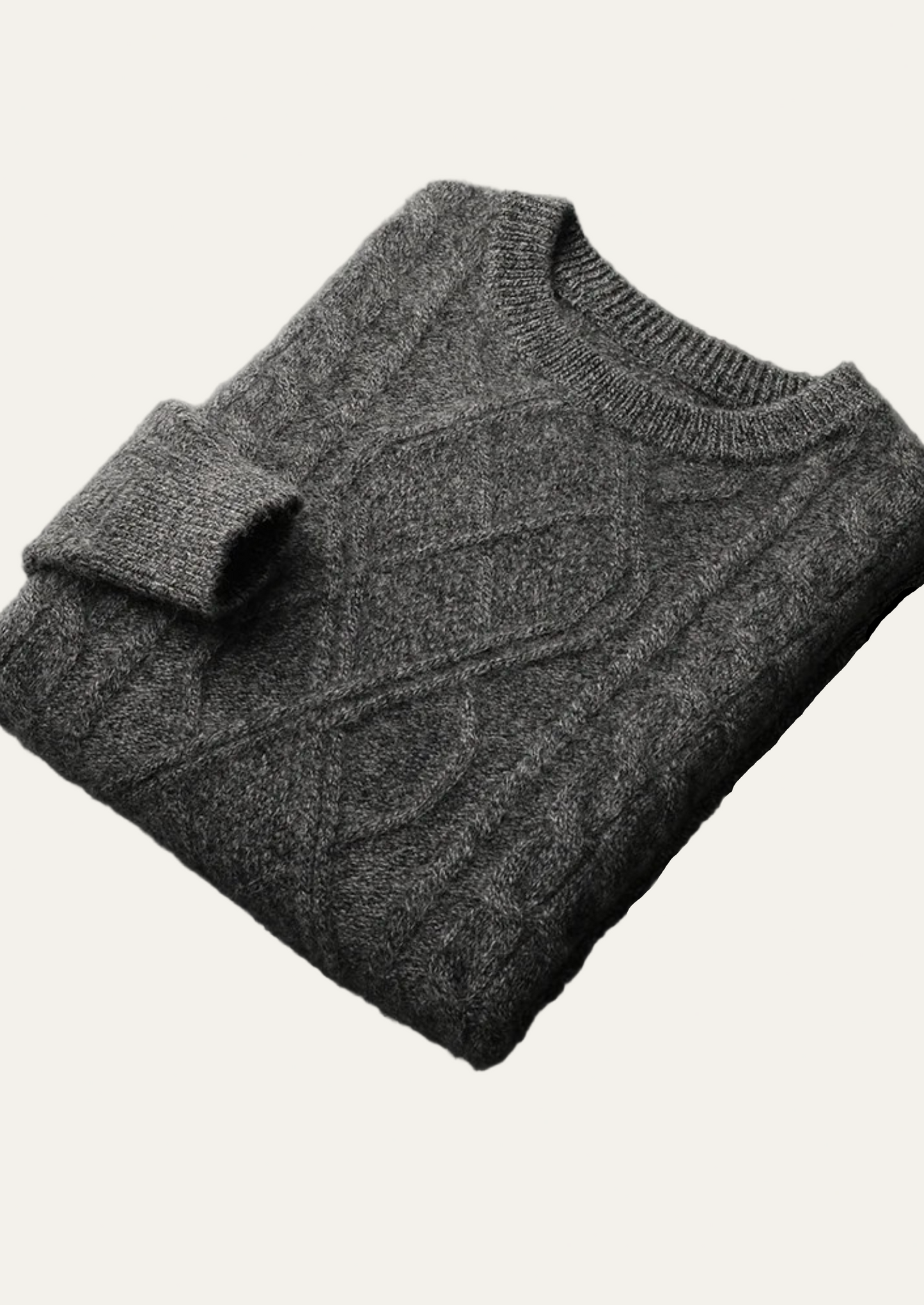 Men’s Cable Knit Crew Neck Sweater – Classic Winter Layer 9