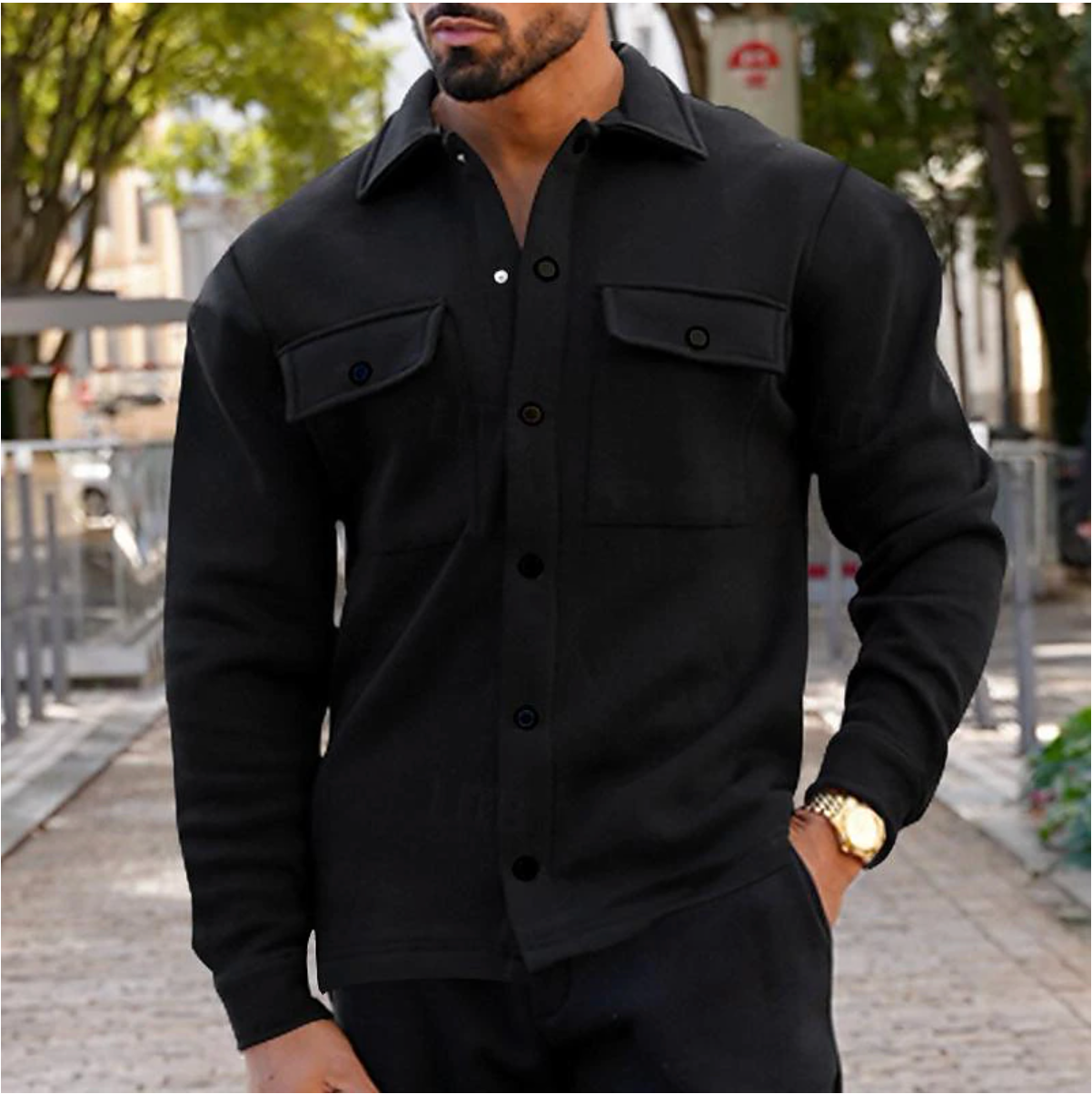 Slim Fit Casual Long Sleeve Coat