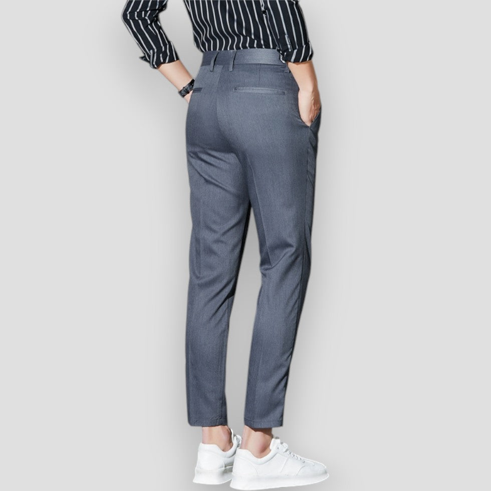 Men's Chino Trousers Stretchy Slim Fit Casual Pants