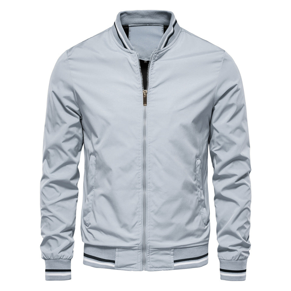 VogeLuxe | Men’s Lightweight Varsity Style Bomber Jacket