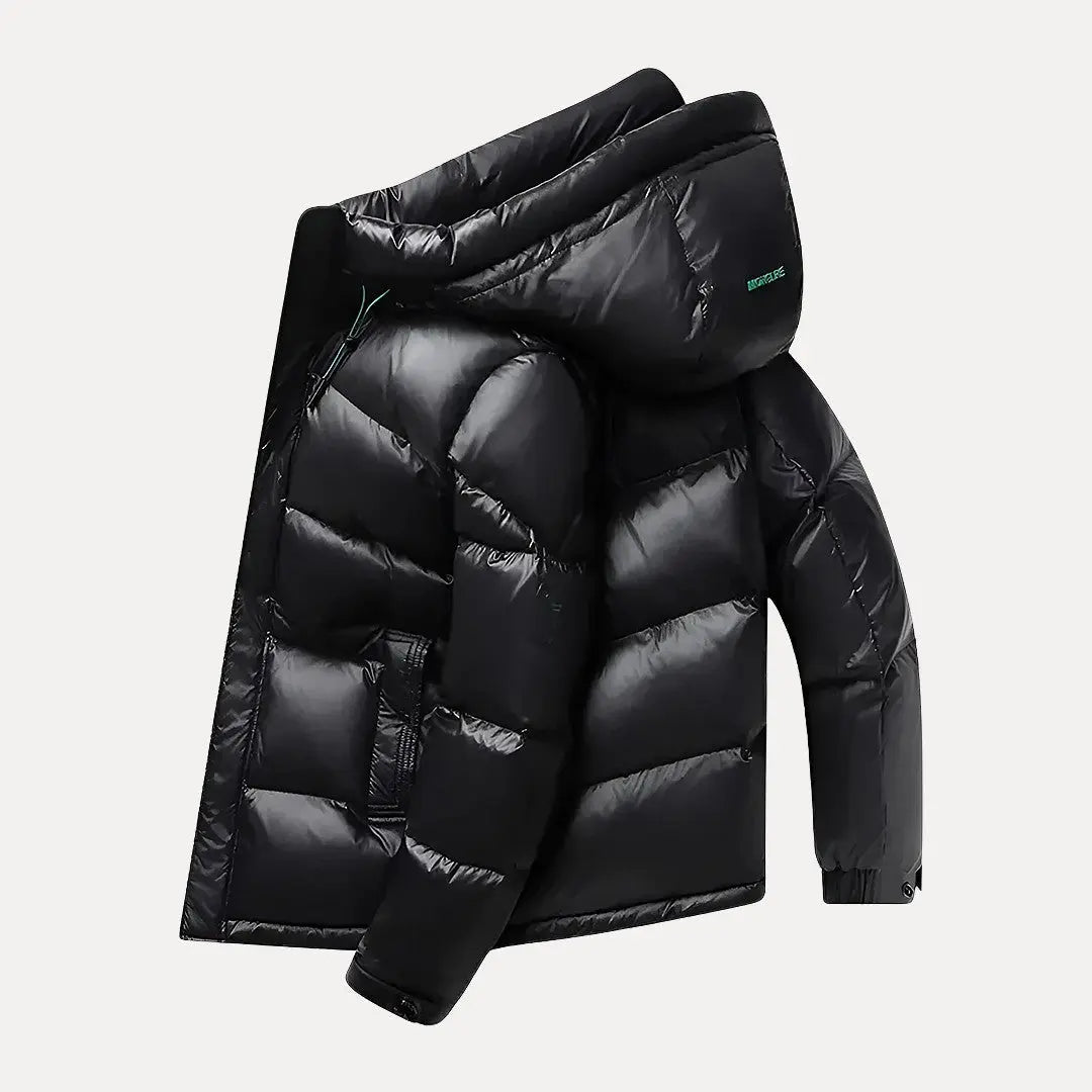 Men’s Hooded Puffer Jacket – Quilted Winter Coat with Insulated Padding 4