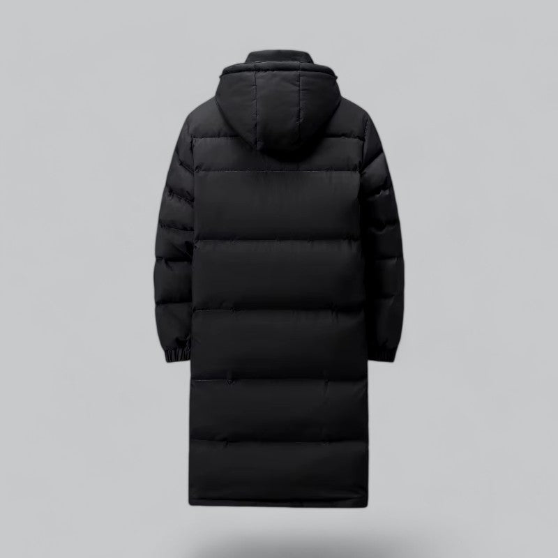VogeLuxe | Men’s Quilted Long Hooded Puffer Parka