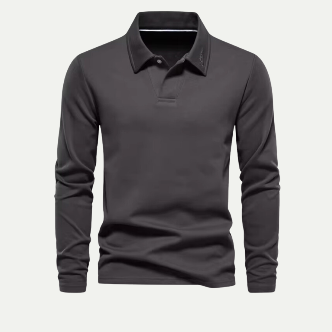 Men's Long Sleeve Golf Polo Shirt 4