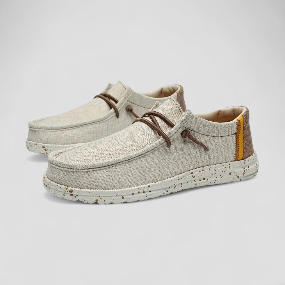 Men's Orthopedic Cotton Slip On Lightweight Woven Loafers