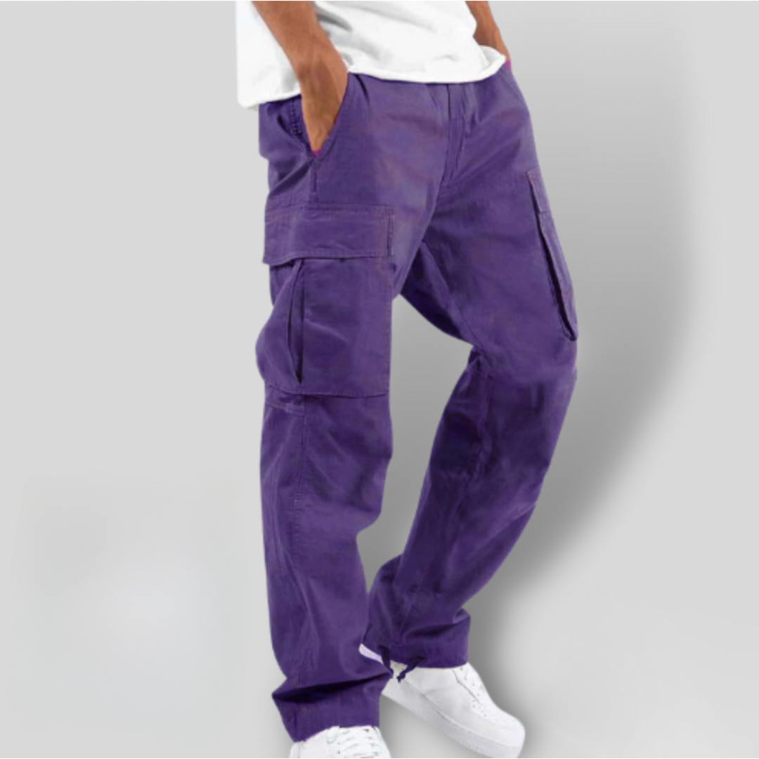 Comfortable Mens Elastic Waist Cargo Pants