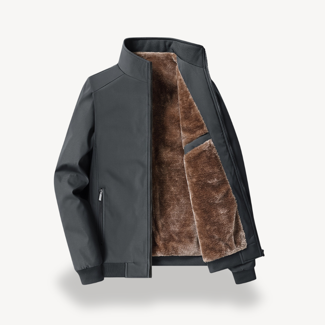 VogeLuxe | Men’s Faux-Fur Lined Bomber Jacket