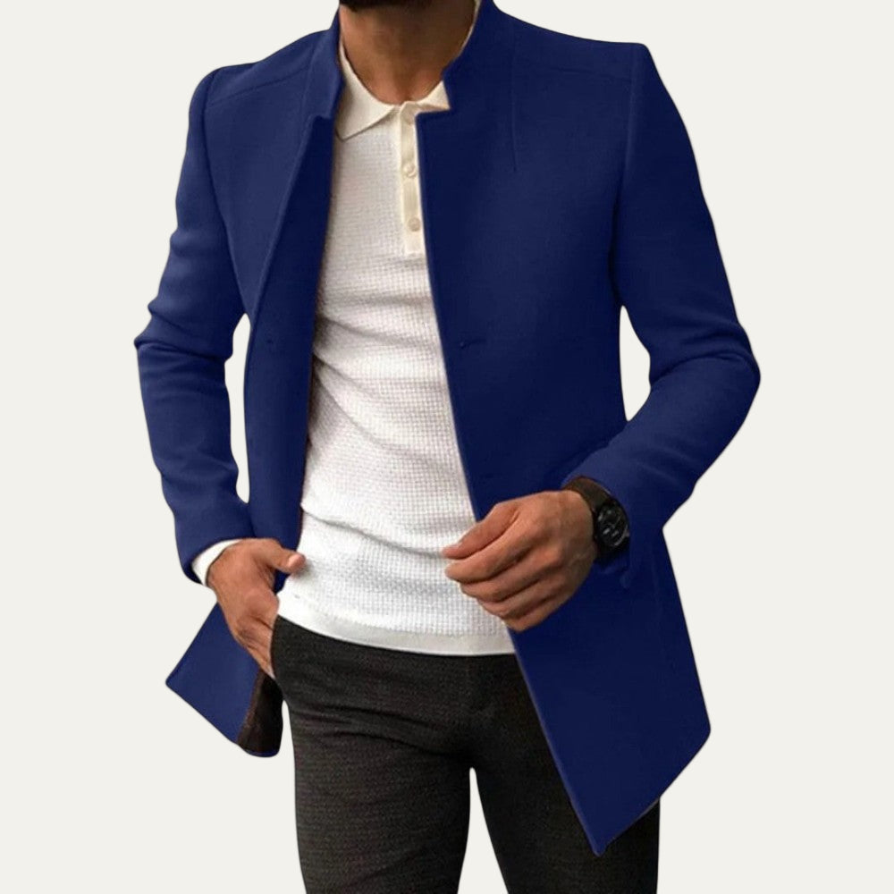 Men’s Smart Casual Coat – Minimalist Button Winter Coat 11