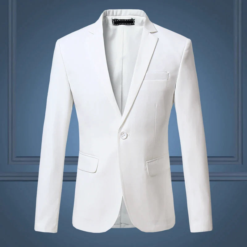Slim Fit One Button Jacket