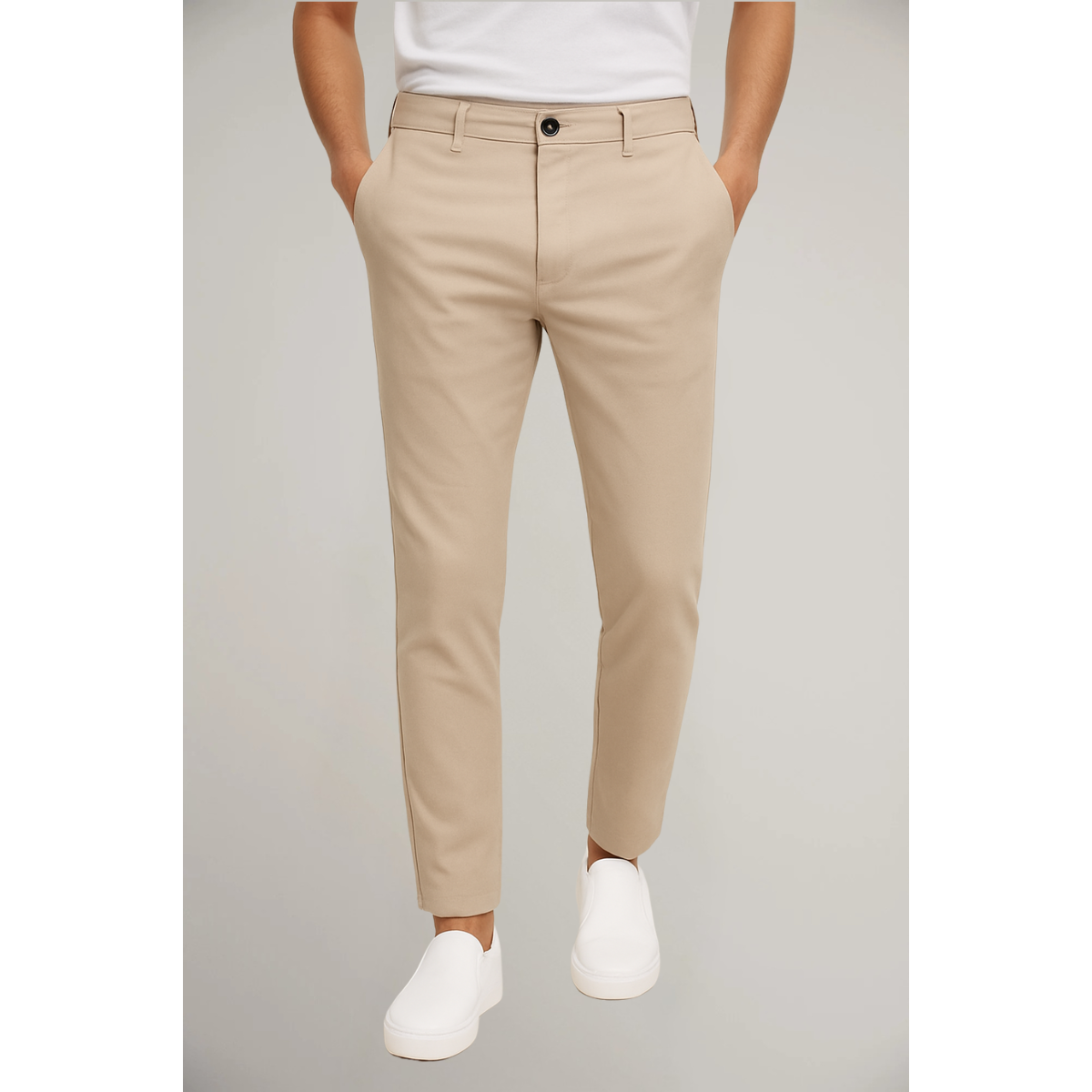 Men’s Tailored Trousers – Classic Flat-Front Workwear 15