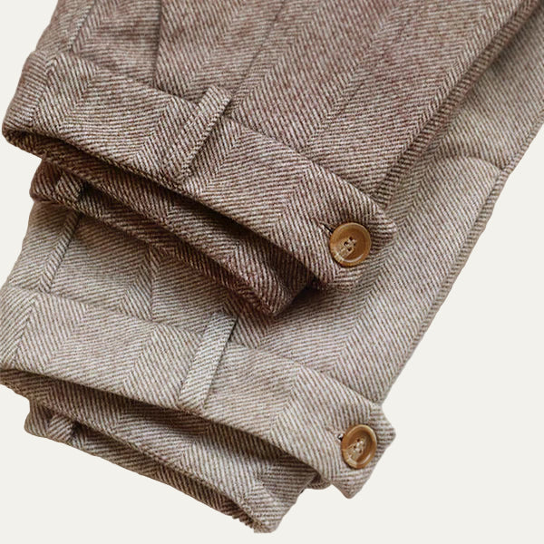 Men’s Vintage Pleated Trousers – High-Waist Tailored Fit 2