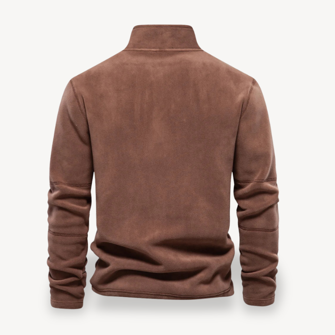 VogeLuxe | Men’s Essential Fleece Zip Pullover