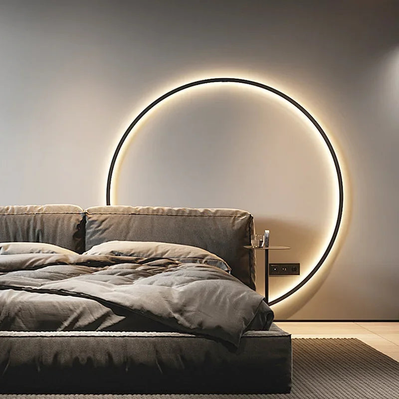 Simple Round Wall Lamp for Bright Ambient Lighting
