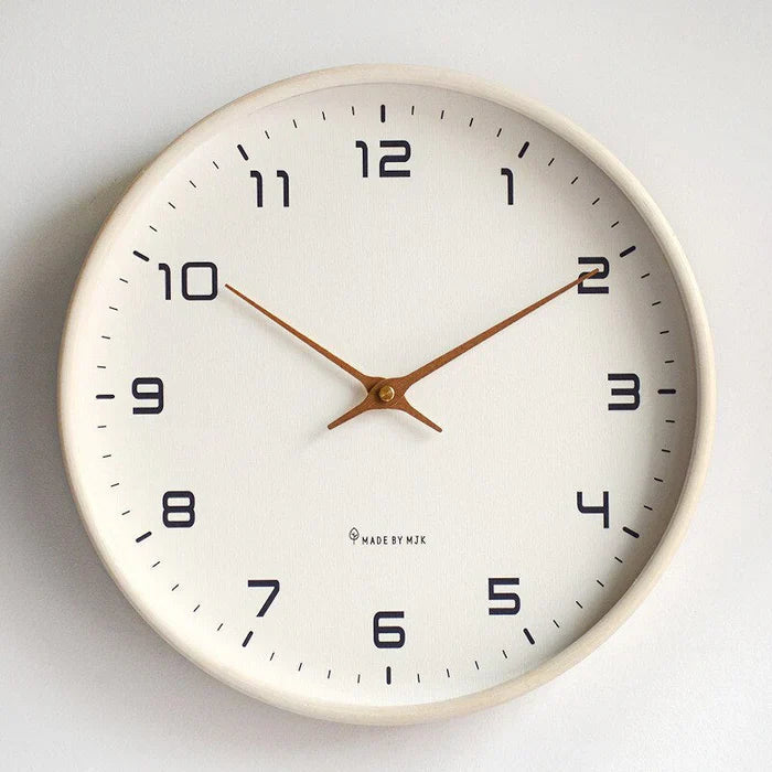 Quiet Wooden Wall Clock with Classic Style