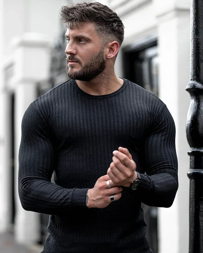 Soft Men's Cashmere Crew Neck Winter Sweater