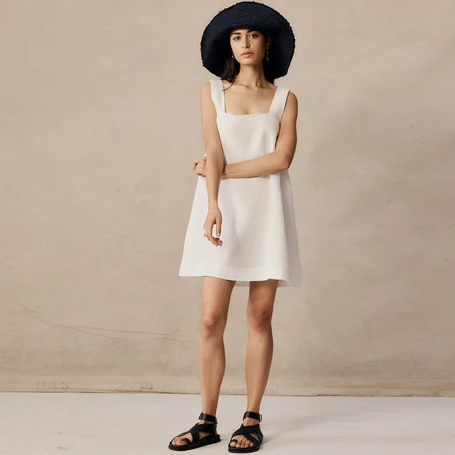 Sleeveless Lightweight Summer Mini Dress for Women