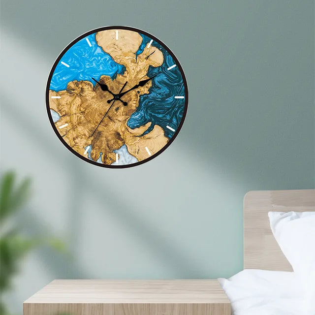 Rustic Wooden Style Wall Clock