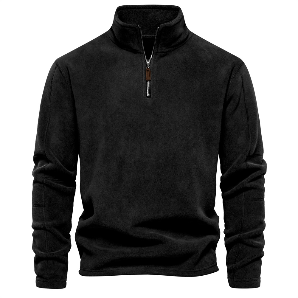 Warm Men's Fleece High Neck Winter Sweater