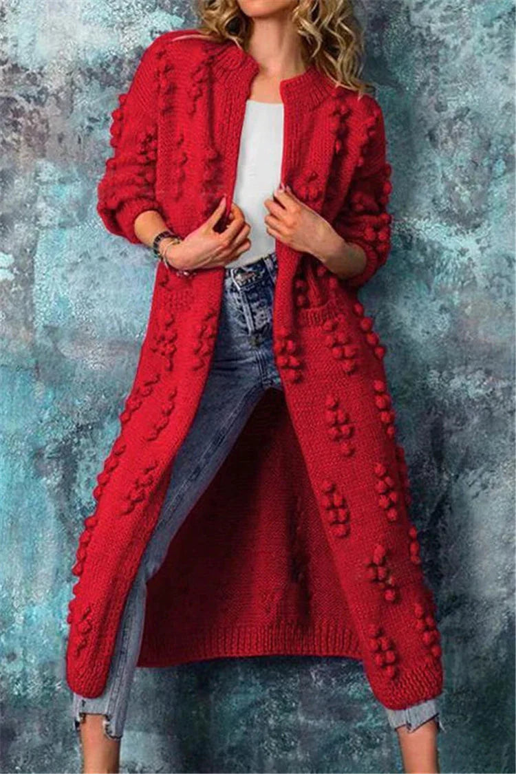 Women's Oversized Open Front Cozy Cardigan Sweater