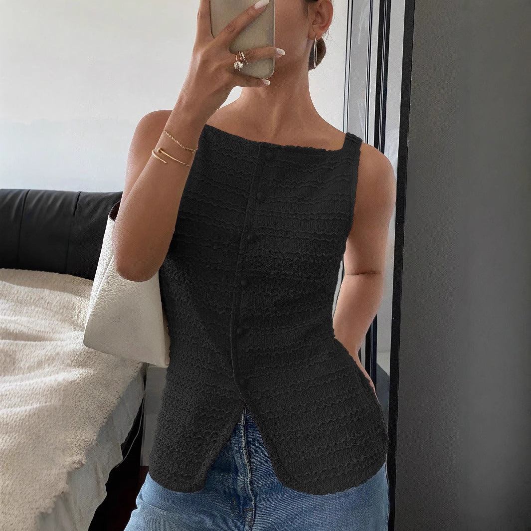 Chic Women's Sleeveless Square Neckline Tank Top