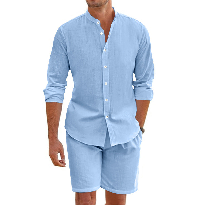 Casual Summer Shirt and Shorts Combo Set
