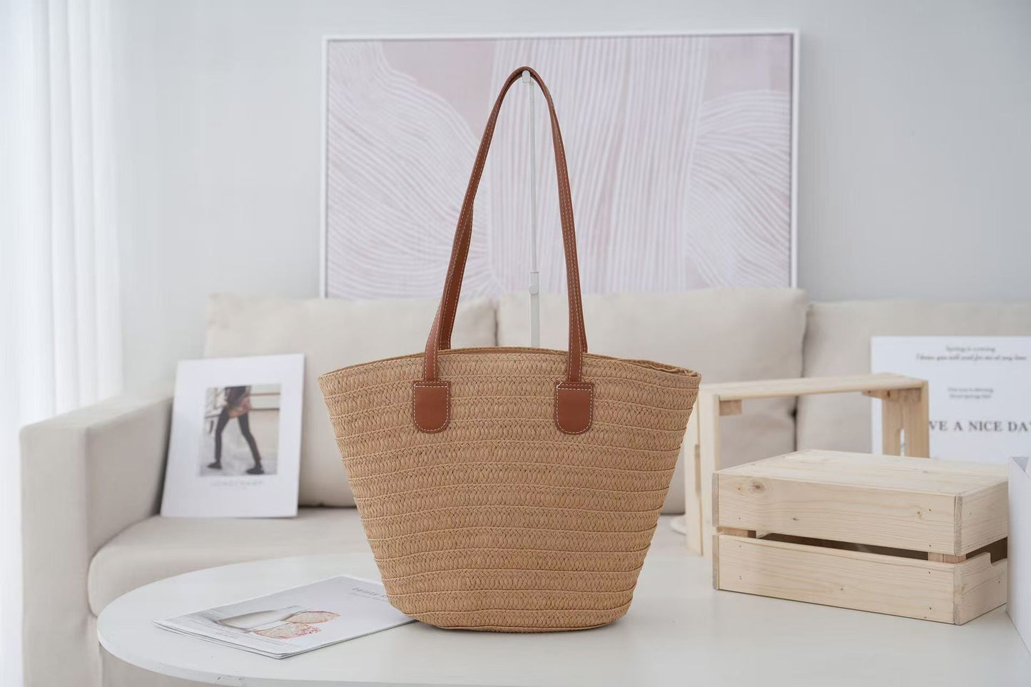 Summer Travel Reusable Shopping Tote Bag