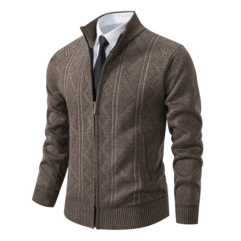 Warm Men's Puffer Zip Jacket