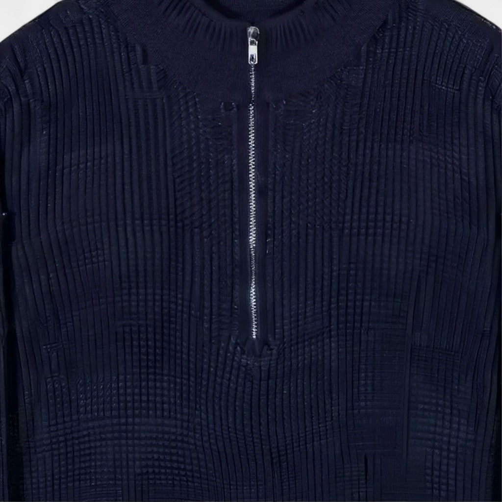 Old Monarchy | Men’s Half-Zip High Collar Sweater – Refined Warmth, Modern Ease 5