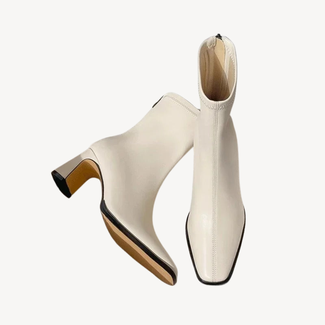 VogeLuxe | Women’s Vintage Square Toe Ankle Boots