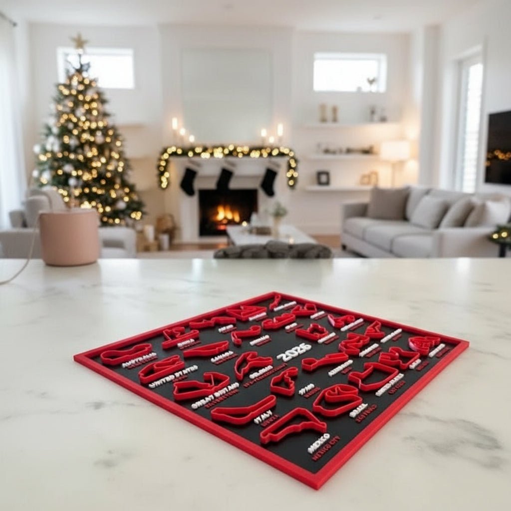 Racing Track Wall Art | 3D Season Map Display - VogeLuxe