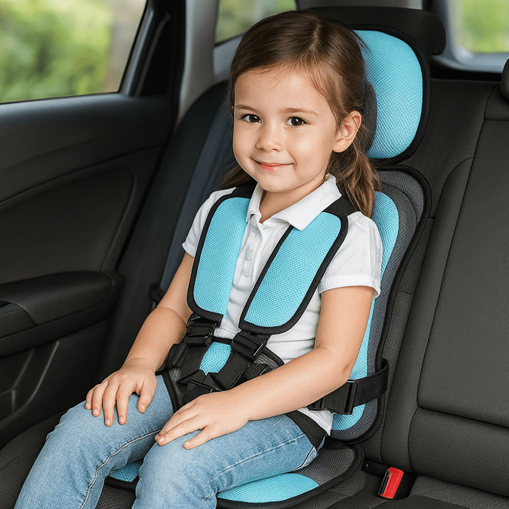 Compact Kids Booster Car Seat Travel Friendly Safety Chair