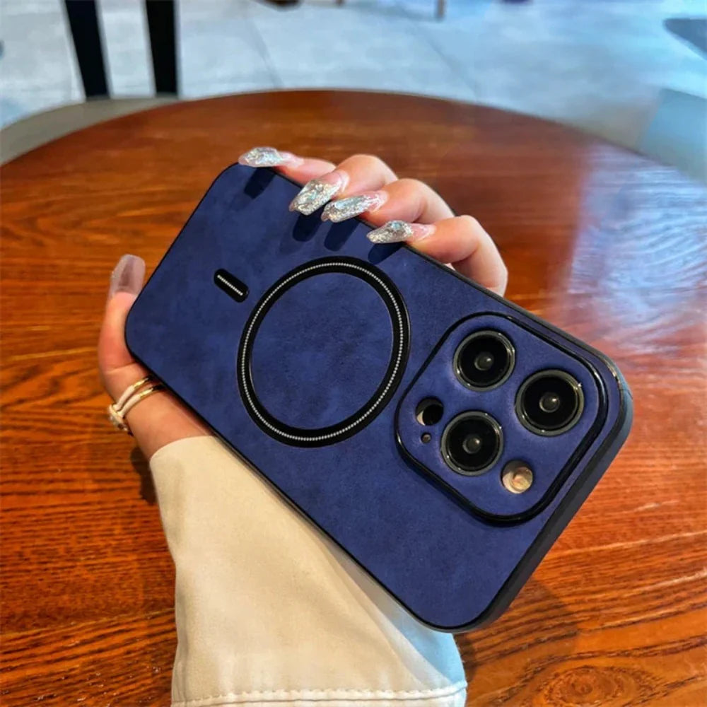Thin Magnetic Phone Case with Textured Slim Fit