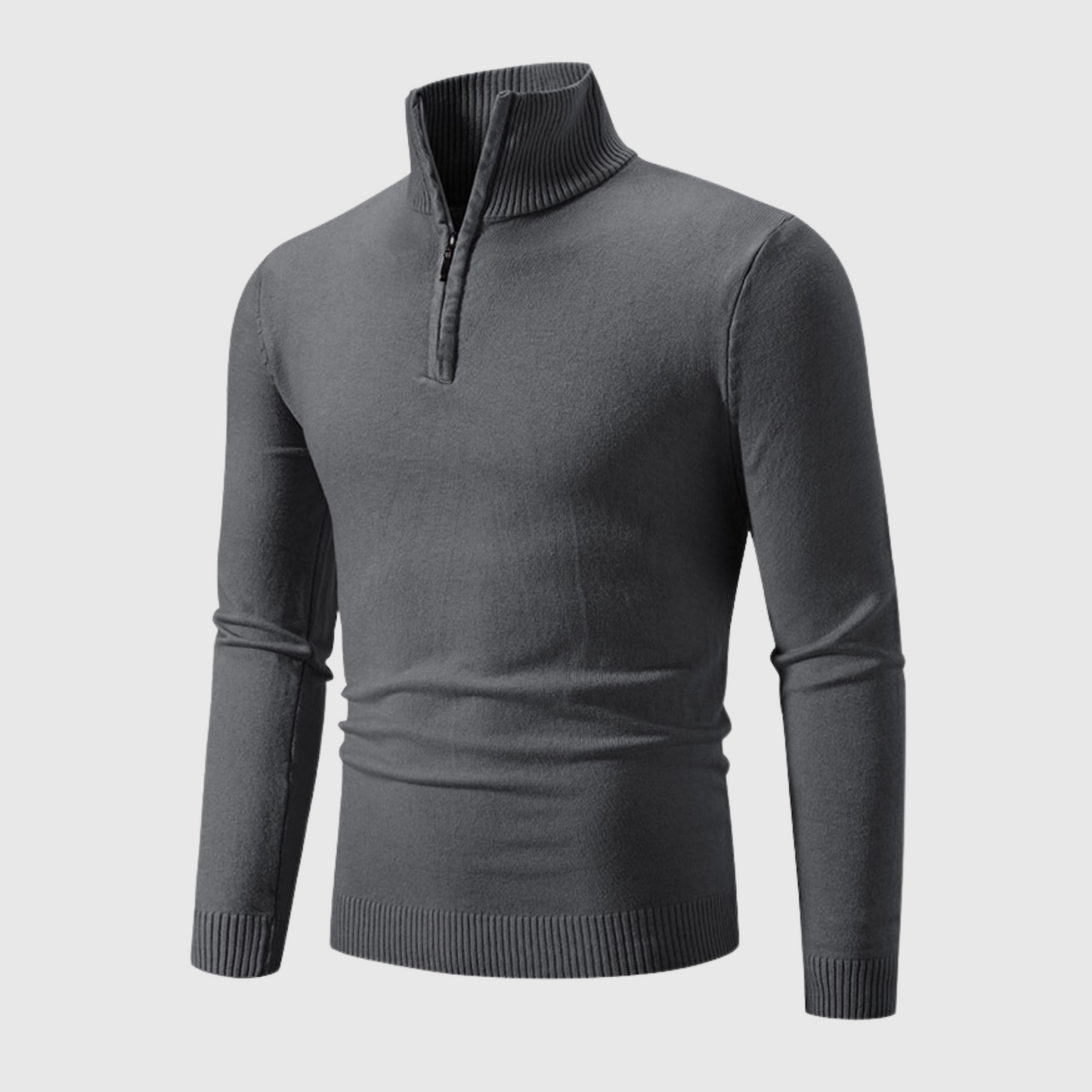 VogeLuxe | Men’s Half Zipper Cotton Knitted Sweater