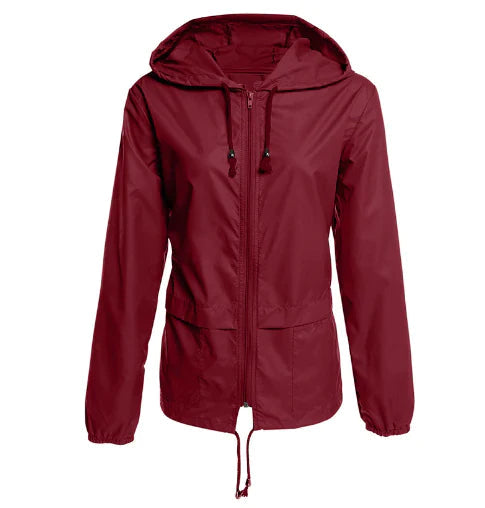 Waterproof Women's Parka Jacket With Hood And Zip