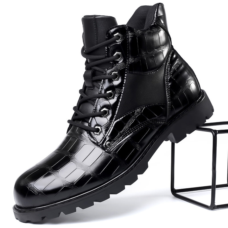 Tough Men's Leather Ankle Boots