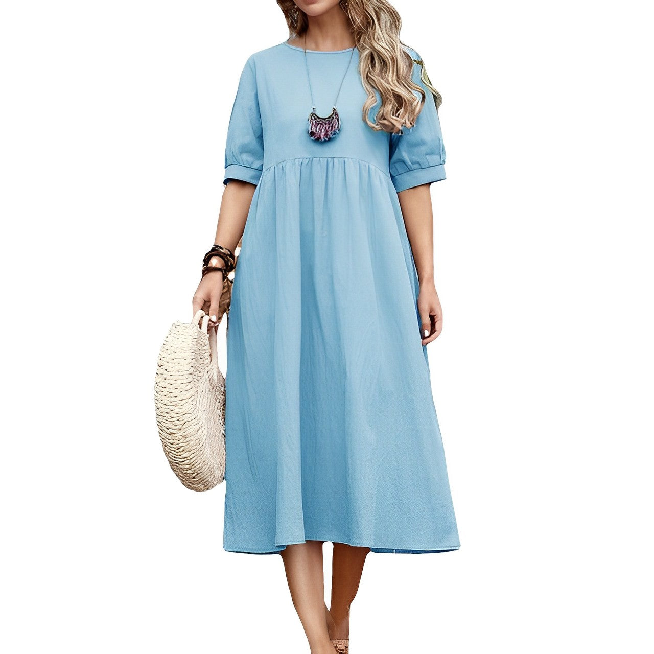 Comfortable Women's Sunny Midi Dress