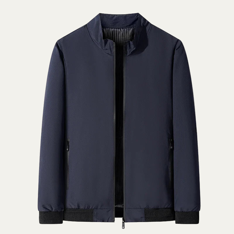 VogeLuxe | Men’s Stylish Stand Collar Bomber Jacket