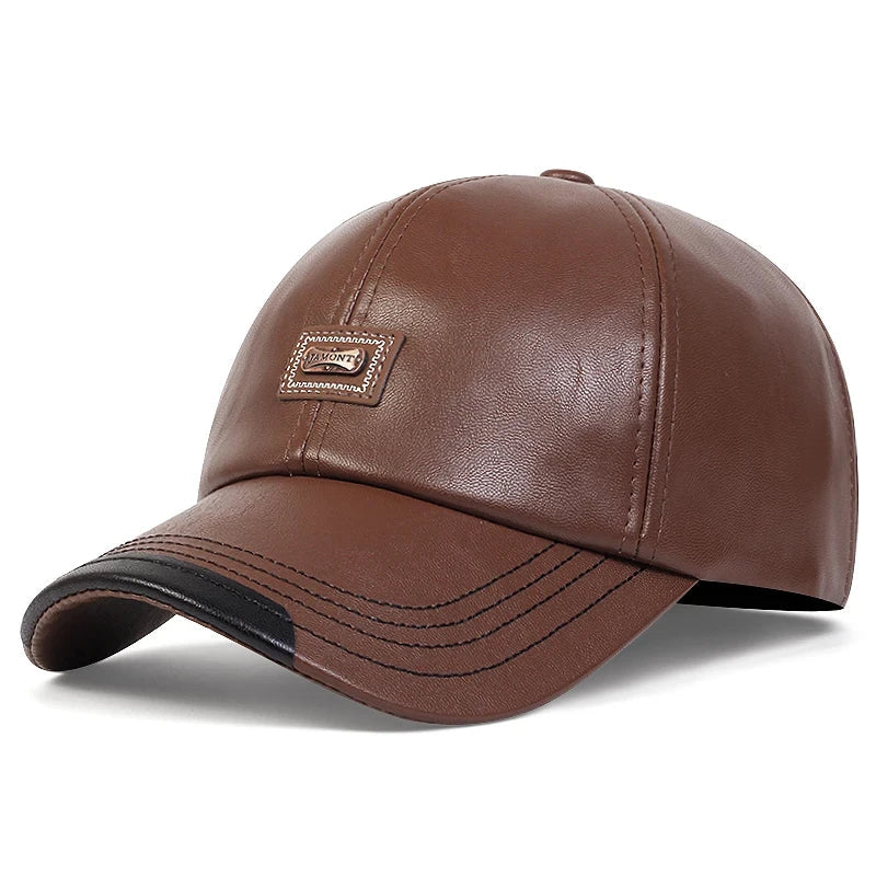 Authentic Leather Father's Cap