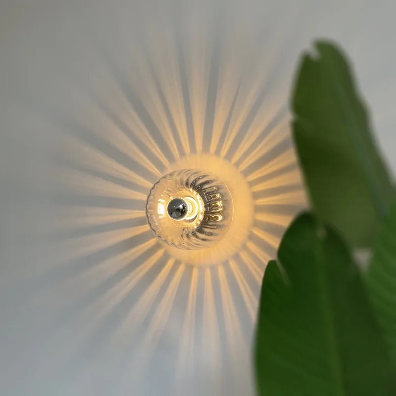 Simple Glass LED Wall Light for Bedroom and Hall - VogeLuxe