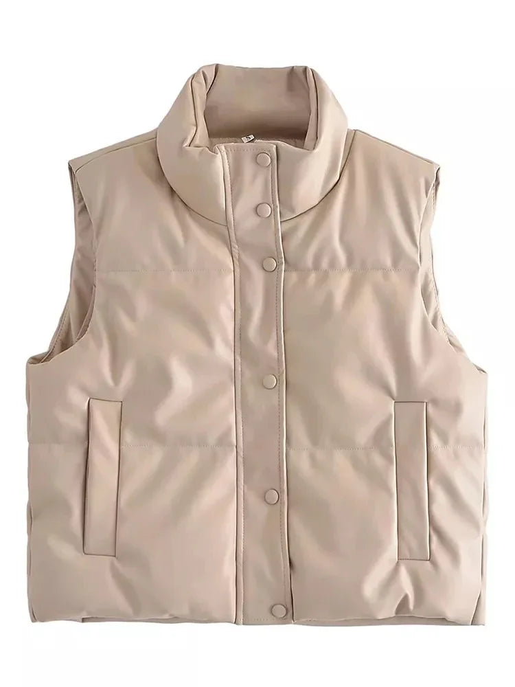 Warm Women's Padded Quilted Vest