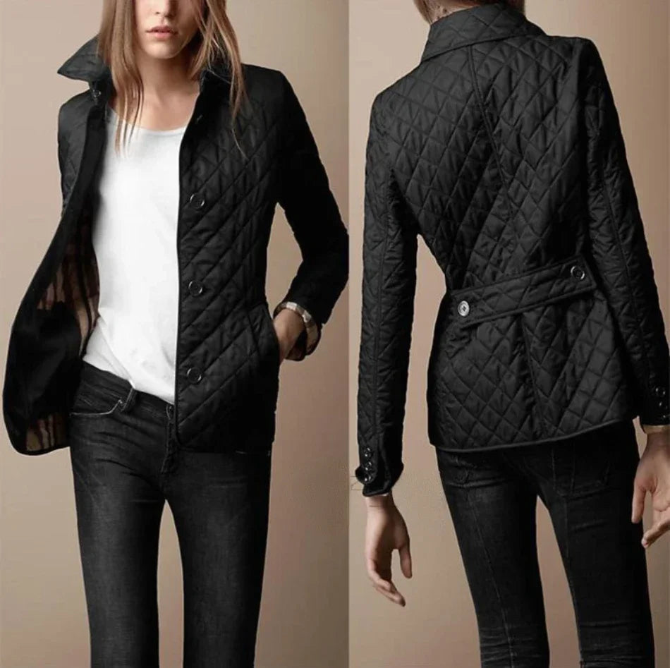 Ladies' Glitter Quilted Everyday Coat