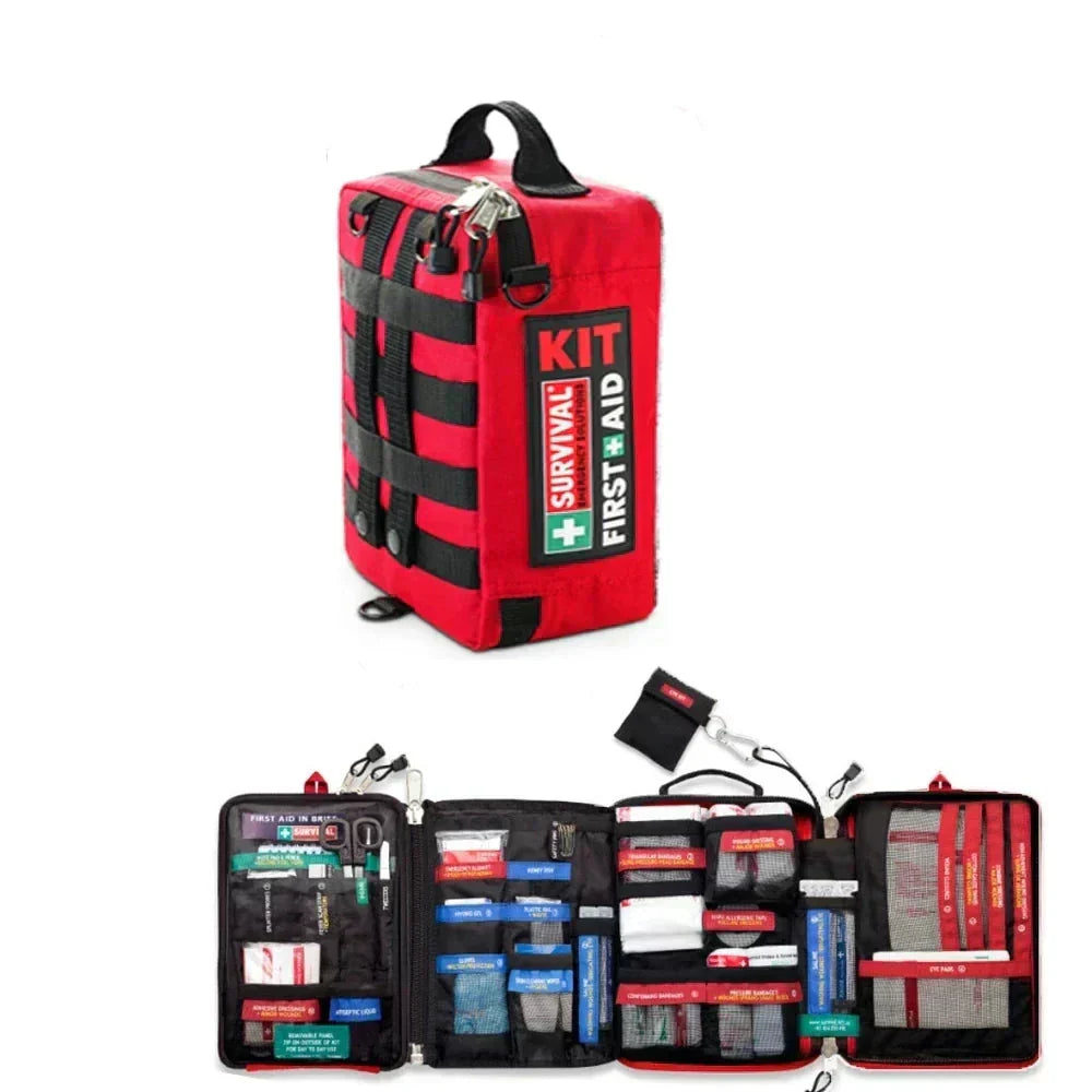 Portable Medical Emergency Kit in Durable Nylon Bag - BritishElegance