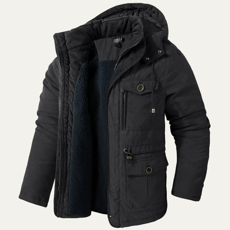VogeLuxe | Men’s Structured Dual Layer Peacoat