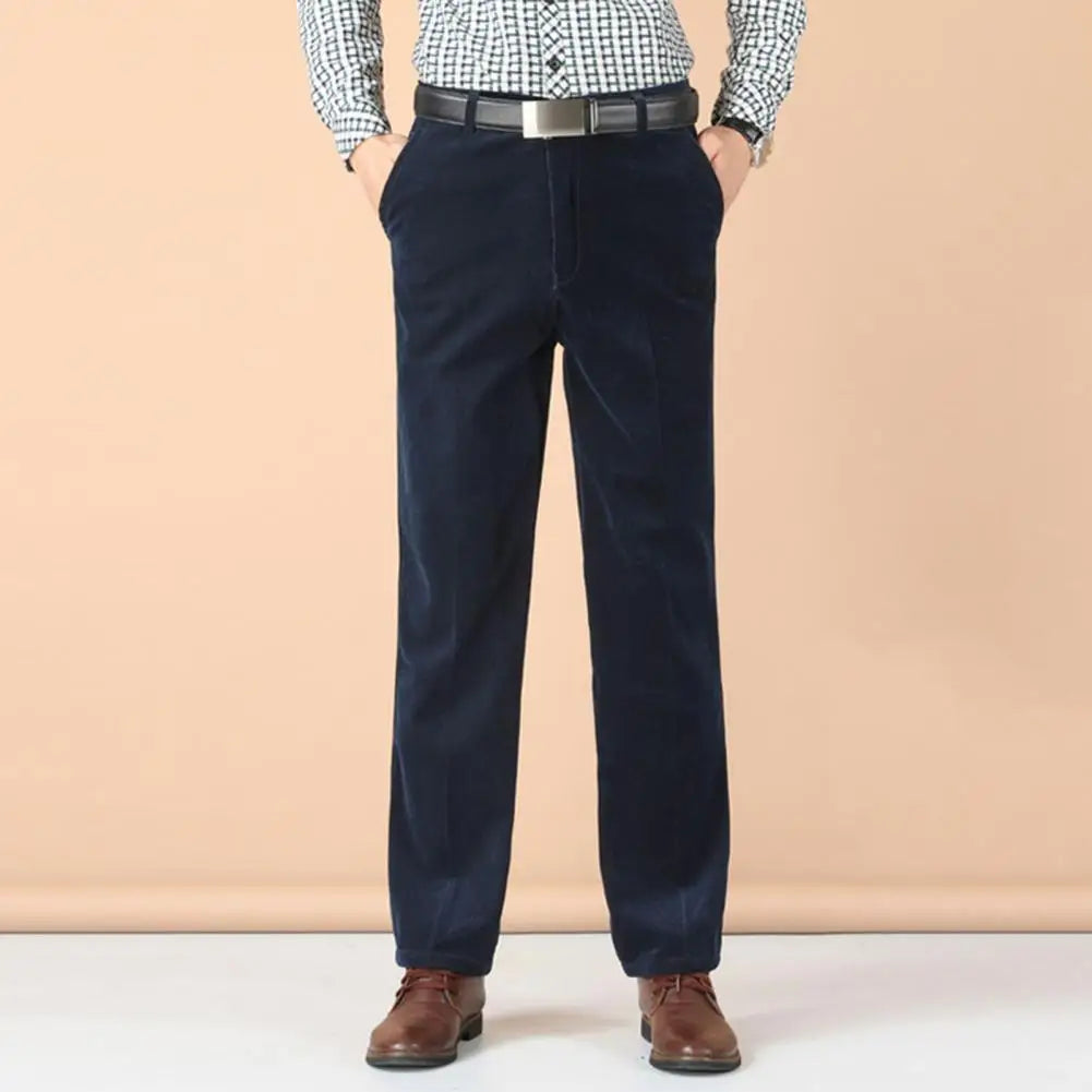 Men's Classic Fit Straight Leg Corduroy Pants