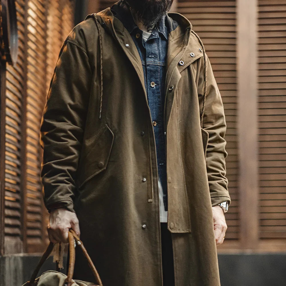Classic Hooded Men's Windbreaker Jacket - VogeLuxe