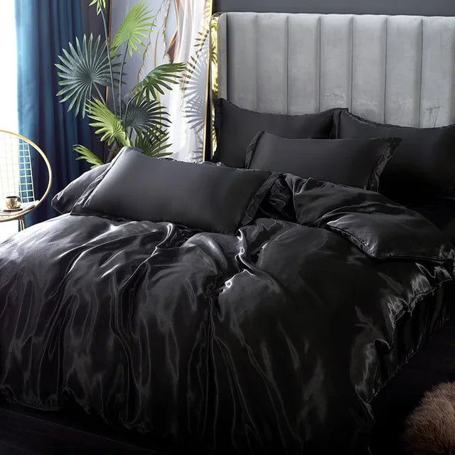 Soft Satin Bed Sheets Set