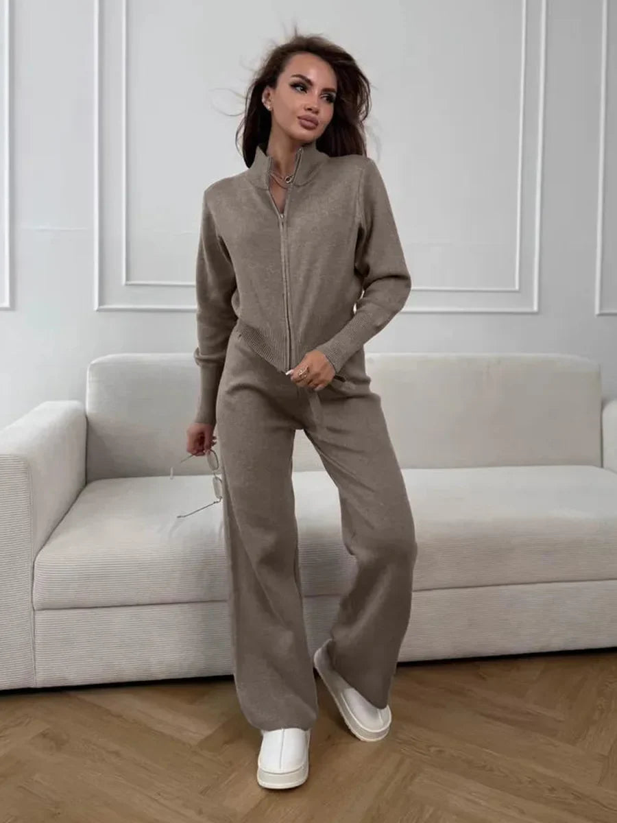 Cozy Sweater and Loose Fit Pant Set
