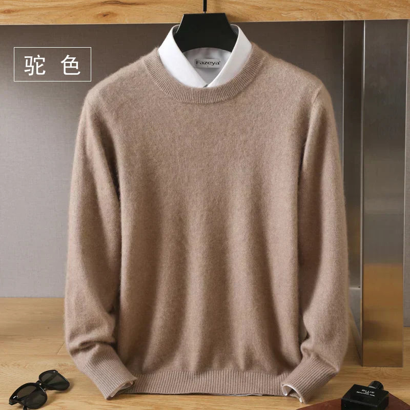 Luxurious Soft Crew Neck Cashmere Sweater