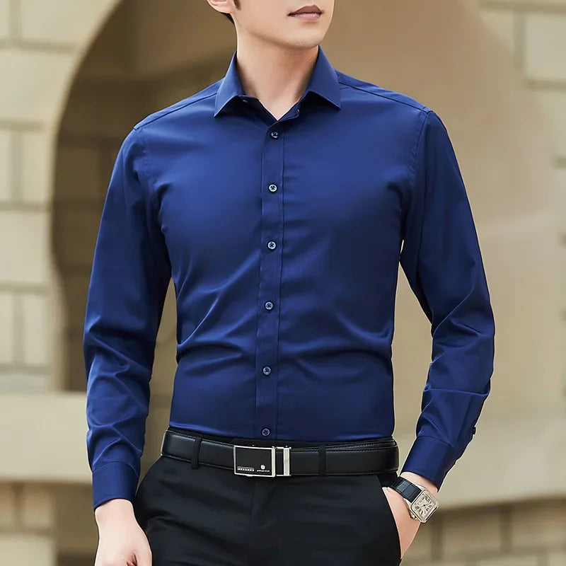 Extra Large Fit Dress Shirt - Classic Long Sleeve