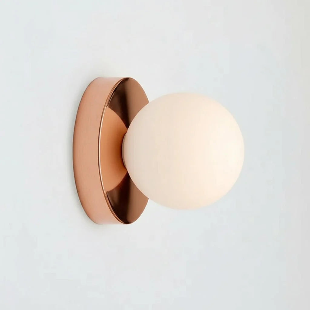 Elegant Glass Indoor Wall Light Fixture