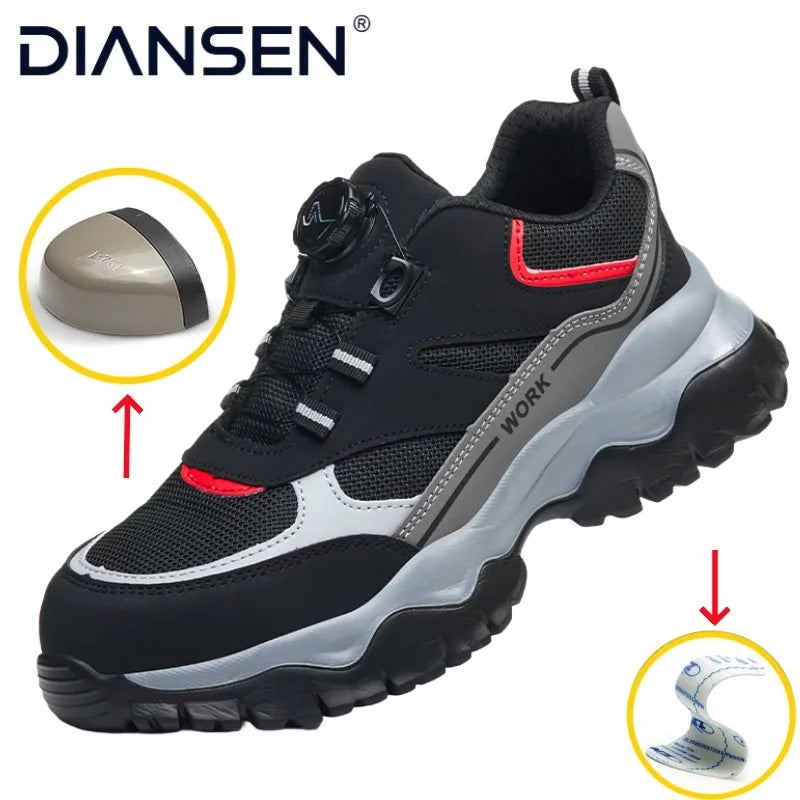 Men's Lightweight Safety Work Shoes - BritishElegance